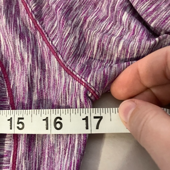 Prana Pullover Sweater Sz M Purple Pockets High Neck Hiking‎ Outdoors - Picture 7 of 9